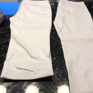 2 pair white pants